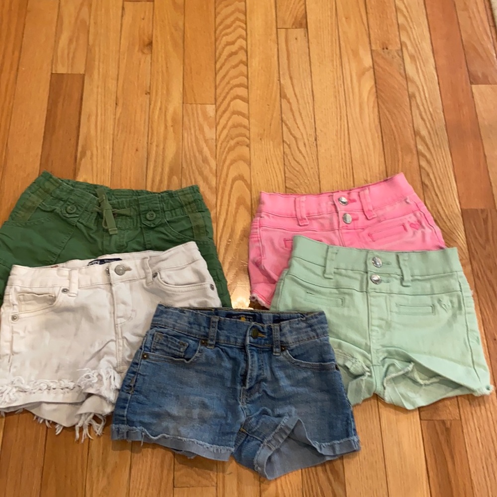 Lot of 5 pairs of Girls Size 6 shorts